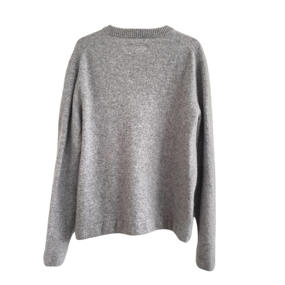 Cashmere Hudson North Sweater Size Large Heathered Grey Quiet Luxury Soft - Picture 4 of 13